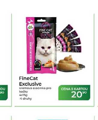 FineCat Exclusive krémová svačinka 15 g