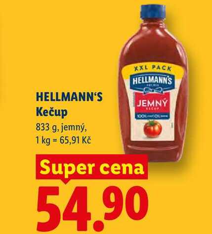 HELLMANN'S Kečup, 833 g