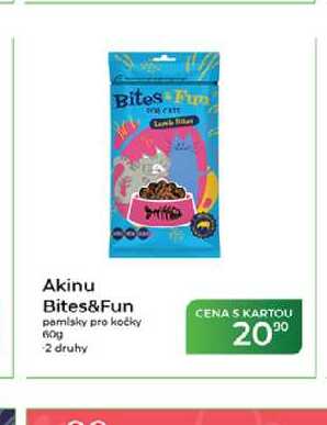 Akinu Bites&Fun pamlsky pro kočky 60g