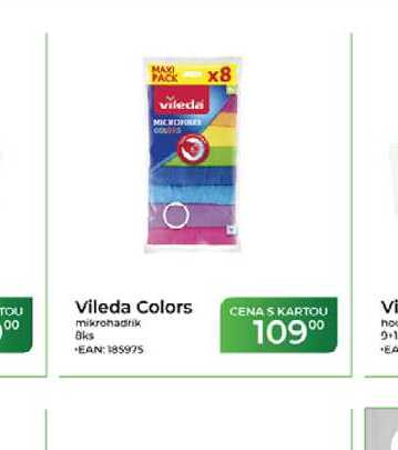 Vileda Colors mikrohadrik 8 ks 
