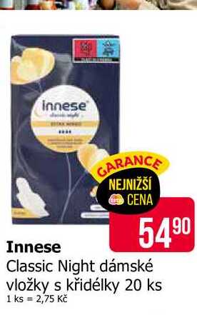 Innese Classic Night dámské vložky s křidélky 20 ks