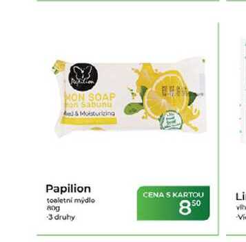 Papilion toaletní mýdlo 80g
