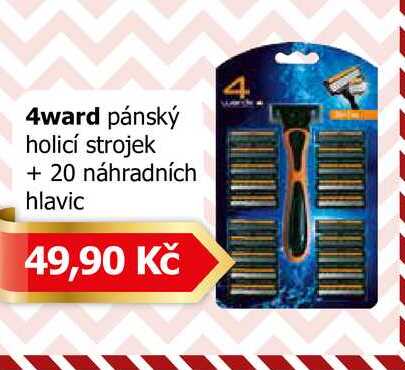 4ward pánský holicí strojek + 20 náhradních hlavic 