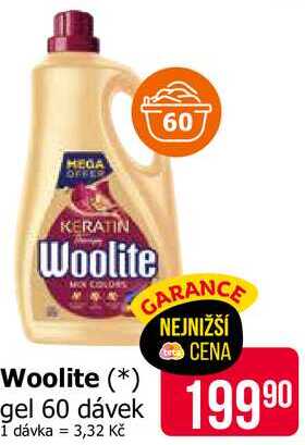 Woolite prací prostředek 60 dávek, vybrané druhy 
