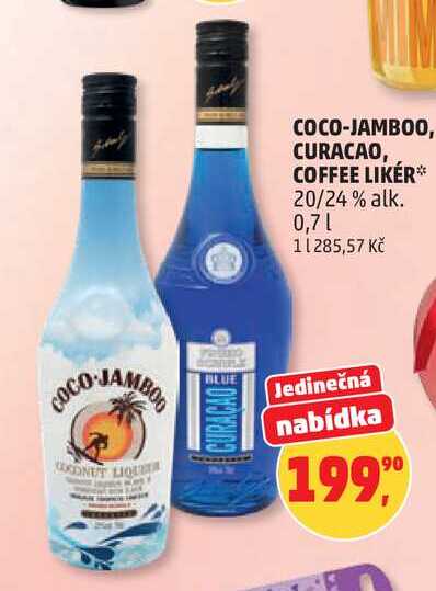 COCO-JAMBO0, CURACAO, COFFEE LIKÉR 20/24 % alk., 0,7 l