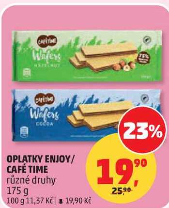 OPLATKY ENJOY/ CAFÉ TIME různé druhy, 175 g  