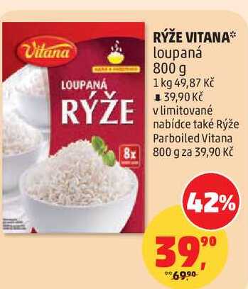 LOUPANÁ RÝŽE VITANA, 800 g  