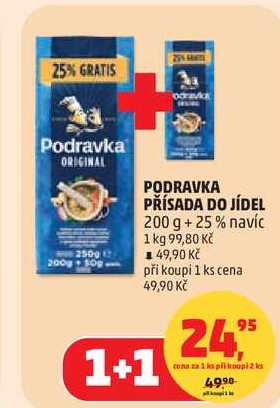 PODRAVKA PŘÍSADA DO JÍDEL, 200 g + 25% navíc 
