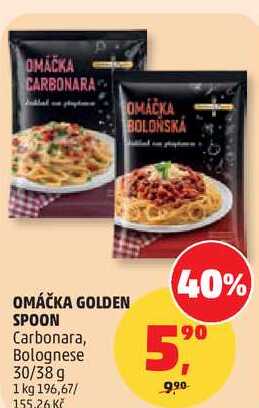 OMÁČKA GOLDEN SPOON Carbonara, 30/38 g