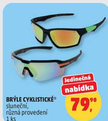 BRÝLE CYKLISTICKÉ sluneční, různá provedení, 1 ks 