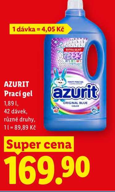 AZURIT Prací gel 1,89 1 