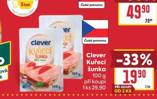 Clever Kuřecí šunka 100 g
