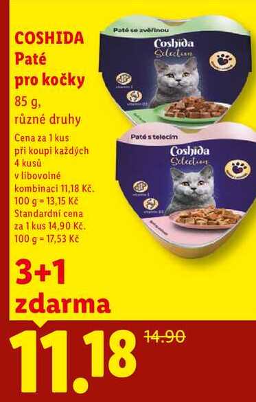 COSHIDA Paté pro kočky, 85 g  