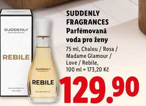 SUDDENLY FRAGRANCES Parfémovaná voda pro ženy, 75 ml  
