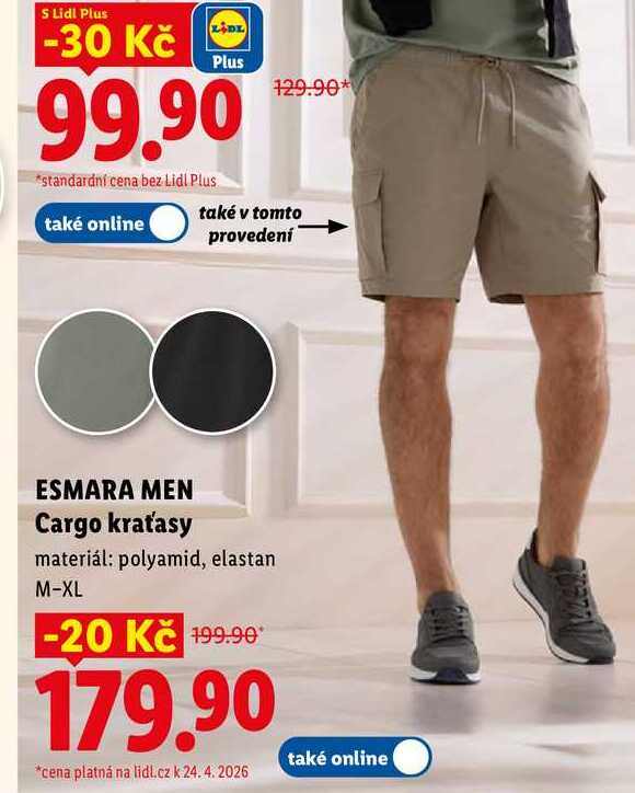ESMARA MEN Cargo kraťasy  