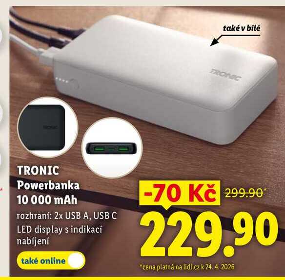 TRONIC Powerbanka 10 000 mAh  