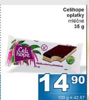 Celihope oplatky mléčné 35 g 