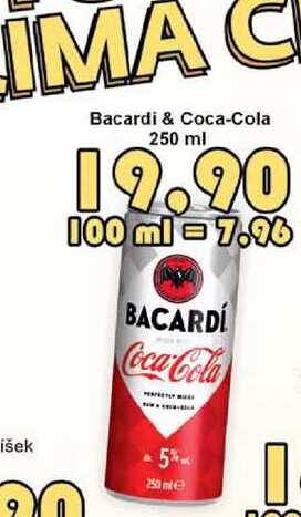 Bacardi & Coca-Cola 250 ml  
