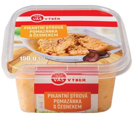 VÁŠ VÝBĚR Pikantní sýrová pomazánka s česnekem, 150 g