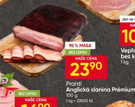 Anglická slanina Prémium 100 g 