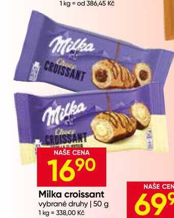 Milka croissant vybrané druhy 50 g 