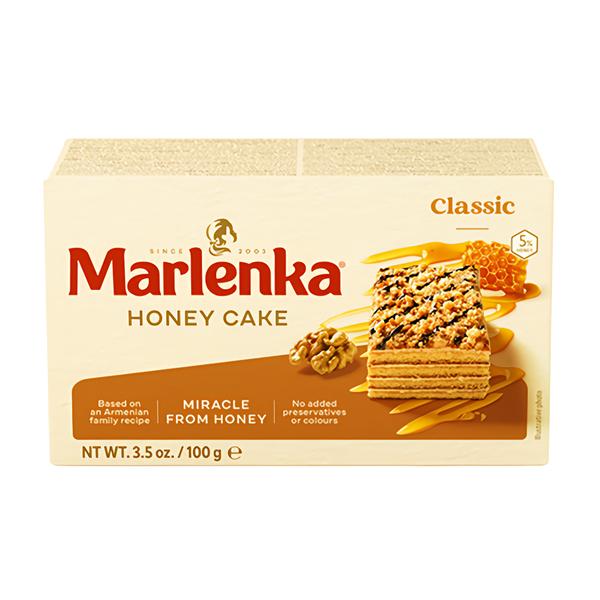 Marlenka Medový dortík s vlašskými ořechy