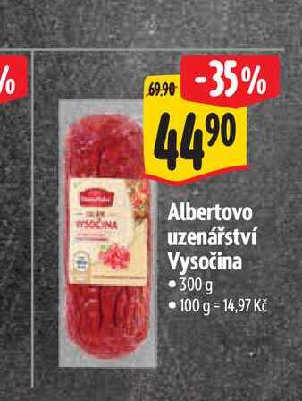   Albertovo uzenářství Vysočina 300 g 