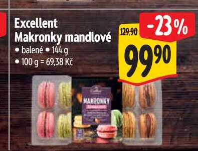 Excellent Makronky mandlové  144 g