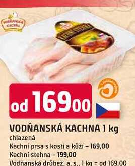 VODŇANSKÁ KACHNA 1 kg chlazená 