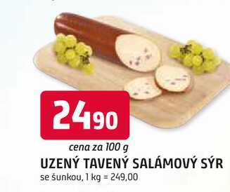 UZENÝ TAVENÝ SALÁMOVÝ SÝR se šunkou, 100 g