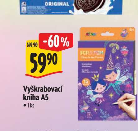   Vyškrabovací kniha A5  