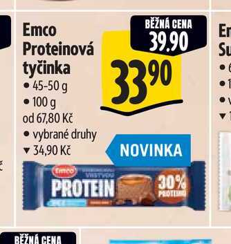 Emco Proteinová tyčinka 45-50 g 
