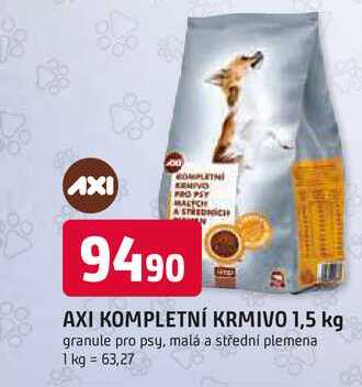 AXI KOMPLETNÍ KRMIVO 1,5 kg granule pro psy