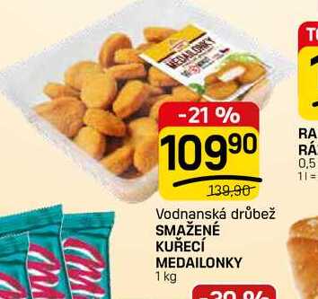 SMAŽENÉ KUŘECÍ MEDAILONKY 1kg