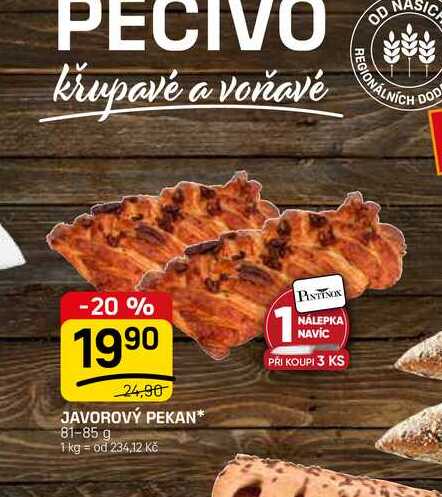 JAVOROVÝ PEKAN* 81-85 g