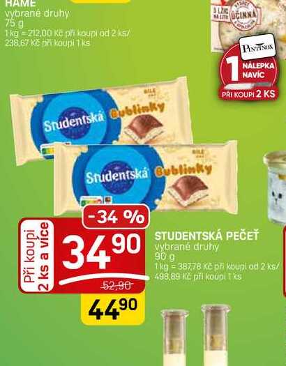 STUDENTSKÁ PEČEŤ 90 g