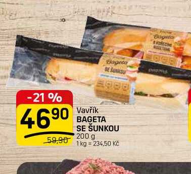 BAGETA SE ŠUNKOU 200 g