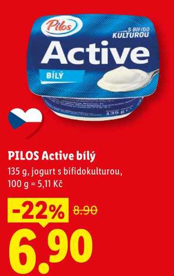 PILOS Active bílý, 135 g