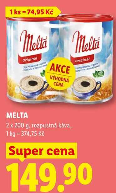 MELTA, 2x 200 g