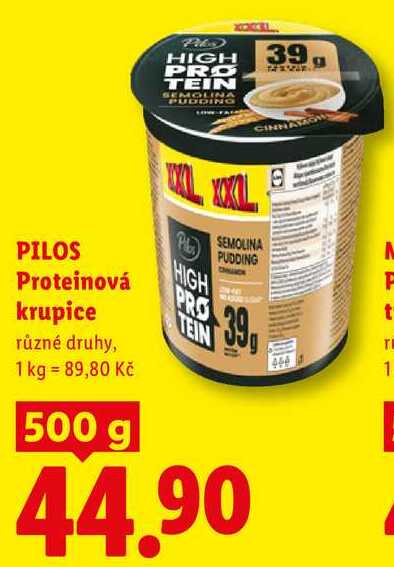 PILOS Proteinová krupice, 500 g