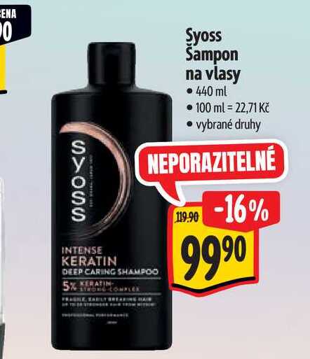   Syoss Šampon na vlasy  440 ml  