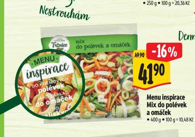   Menu inspirace Mix do polévek a omáček 400 g 