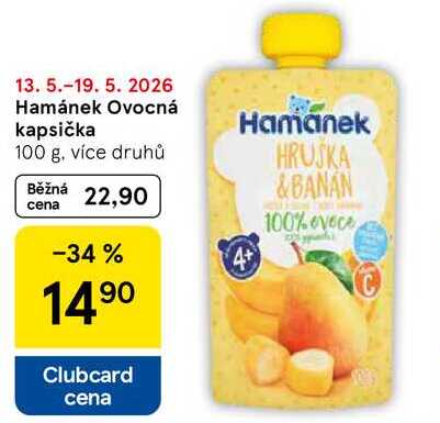 Hamánek Ovocná kapsička, 100 g, více druhů 