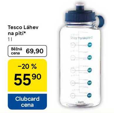 Tesco Láhev na pití, 1 l 