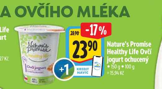  Nature's Promise Healthy Life Ovčí jogurt ochucený 150 g 