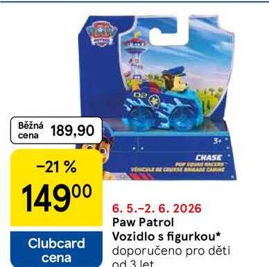 Paw Patrol Vozidlo s figurkou