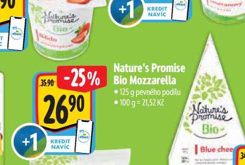 Nature's Promise Bio Mozzarella 125 g