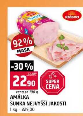 AMÁLKA ŠUNKA NEJVYŠŠÍ JAKOSTI 100g