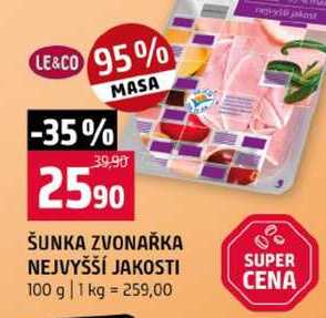 ŠUNKA ZVONAŘKA NEJVYŠŠÍ JAKOSTI 100 g