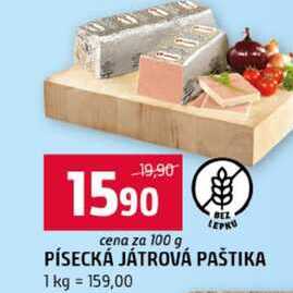 PÍSECKÁ JÁTROVÁ PAŠTIKA 100g